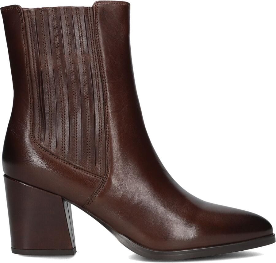 STEFANO LAURAN Enkellaarsjes Dames E8115 Leer Cognac