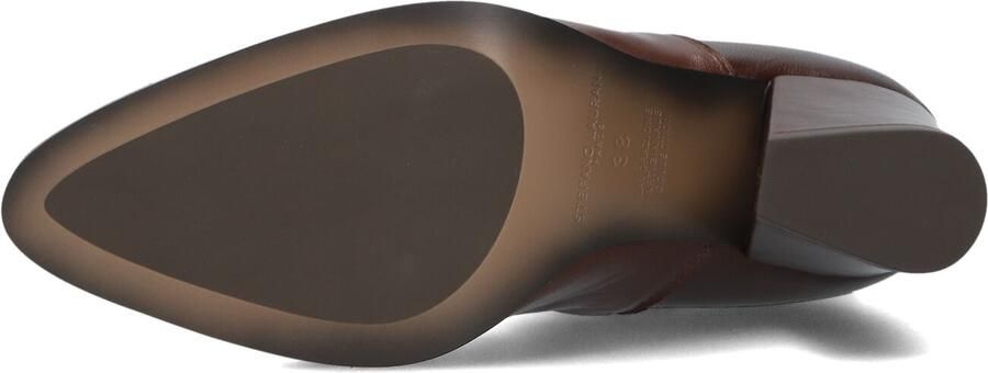 STEFANO LAURAN Enkellaarsjes Dames E8115 Leer Cognac - Foto 3