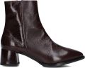 Stefano Lauran BiBi Lou Slippers Sandalen Instappers Leer Blokhak 761Z10VK Zwart - Bruin