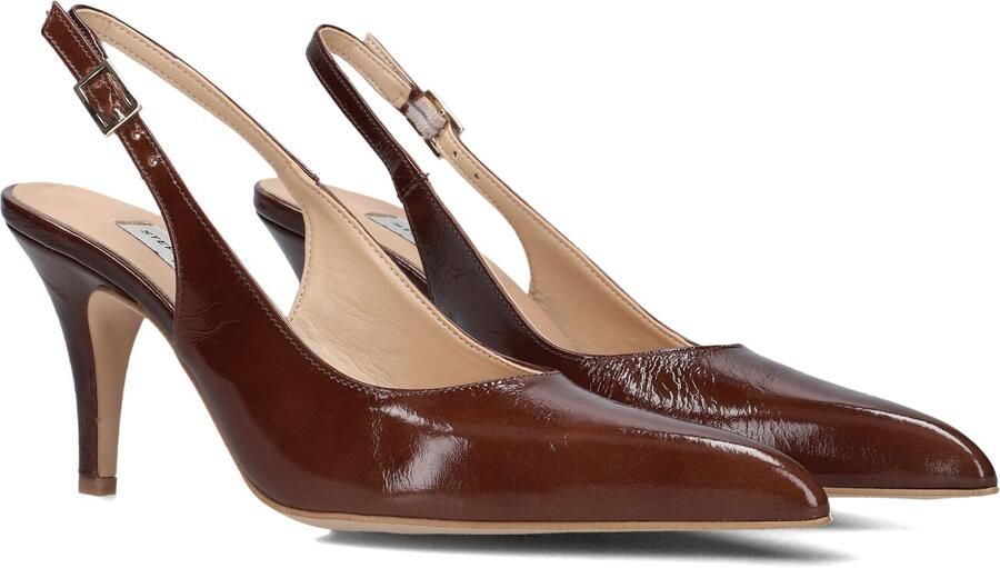 STEFANO LAURAN Slingbacks Dames 11113 Maat: 42 Materiaal: Lakleer Kleur: Bruin