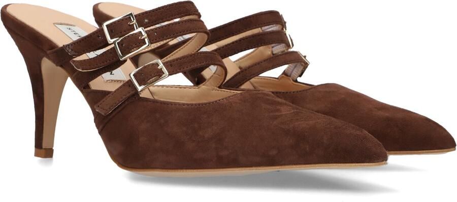 STEFANO LAURAN Muiltjes Dames 11121 Maat: 39 Materiaal: Suède Kleur: Bruin