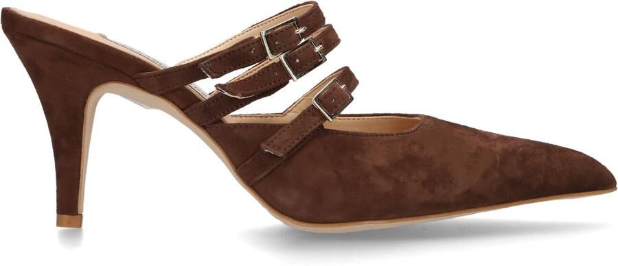 STEFANO LAURAN Muiltjes Dames 11121 Maat: 39 Materiaal: Suède Kleur: Bruin - Foto 4