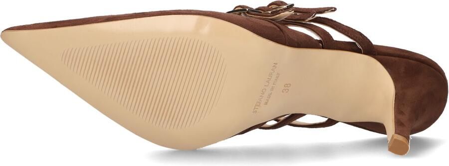 STEFANO LAURAN Muiltjes Dames 11121 Maat: 39 Materiaal: Suède Kleur: Bruin - Foto 5