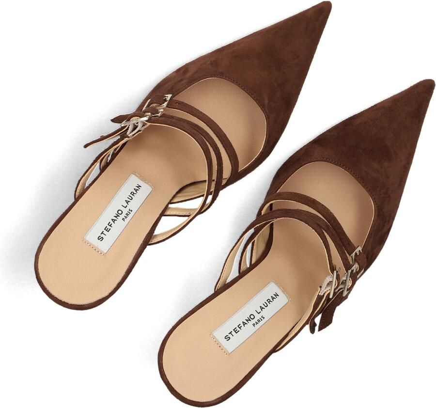STEFANO LAURAN Muiltjes Dames 11121 Maat: 39 Materiaal: Suède Kleur: Bruin - Foto 2