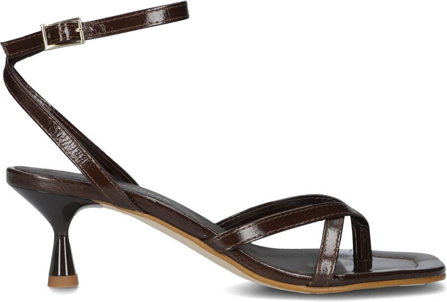 STEFANO LAURAN Slingbacks Dames 25086 Maat: 39 Materiaal: Lakleer Kleur: Bruin - Foto 3