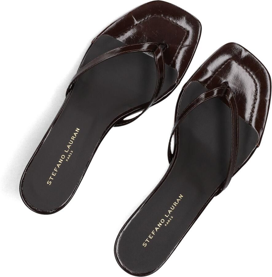STEFANO LAURAN Muiltjes Dames 25167 Maat: 36 Materiaal: Lakleer Kleur: Bruin - Foto 2