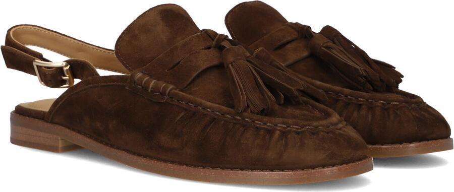 STEFANO LAURAN Slingbacks Dames 2900b Maat: 40 Materiaal: Suède Kleur: Bruin