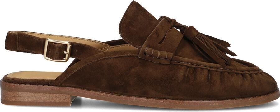 STEFANO LAURAN Slingbacks Dames 2900b Maat: 40 Materiaal: Suède Kleur: Bruin - Foto 3