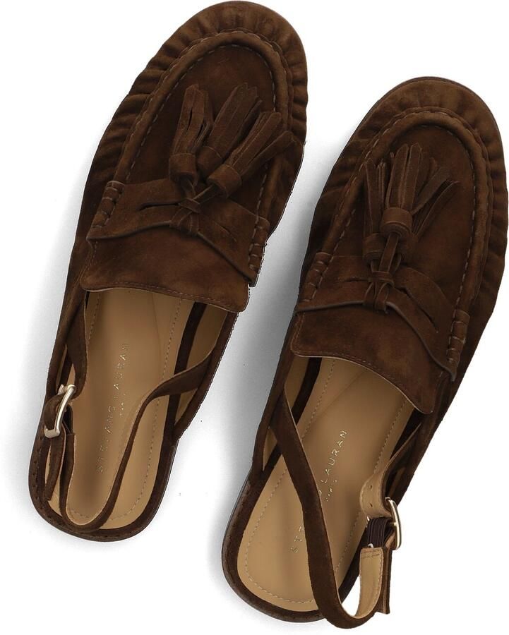 STEFANO LAURAN Slingbacks Dames 2900b Maat: 40 Materiaal: Suède Kleur: Bruin - Foto 2