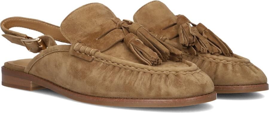 STEFANO LAURAN Slingbacks Dames 2900b Maat: 43 Materiaal: Suède Kleur: Camel