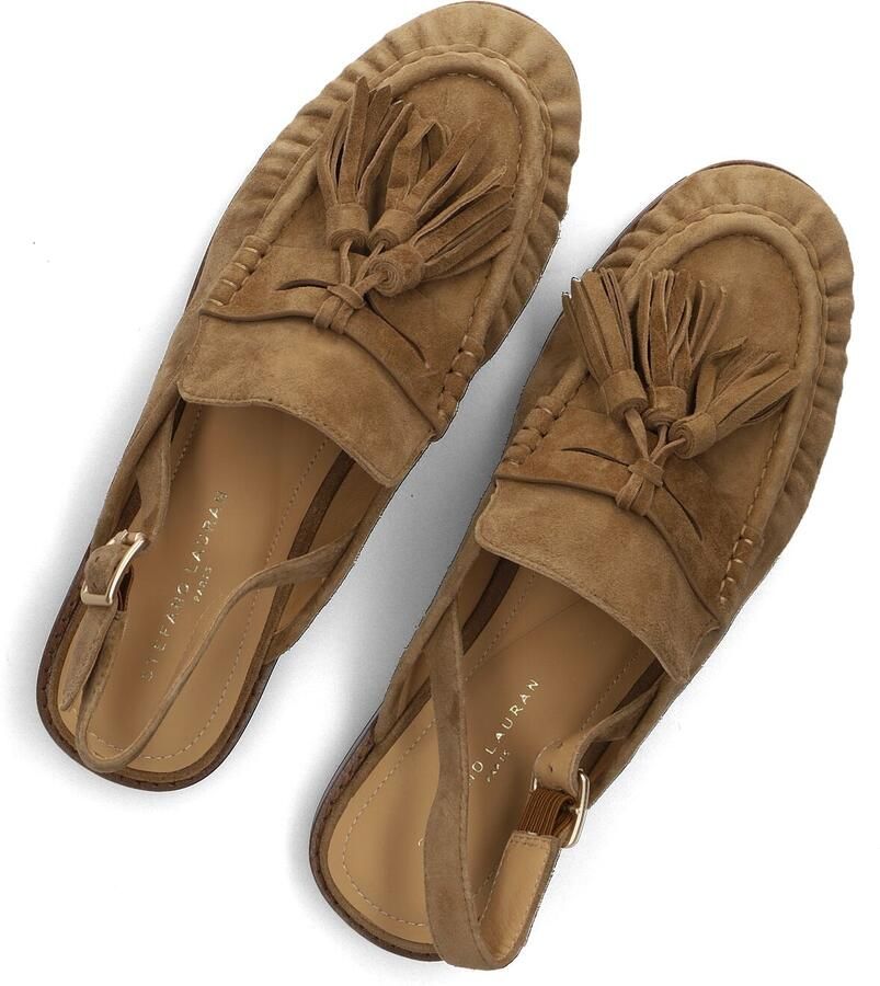 STEFANO LAURAN Slingbacks Dames 2900b Maat: 43 Materiaal: Suède Kleur: Camel - Foto 2