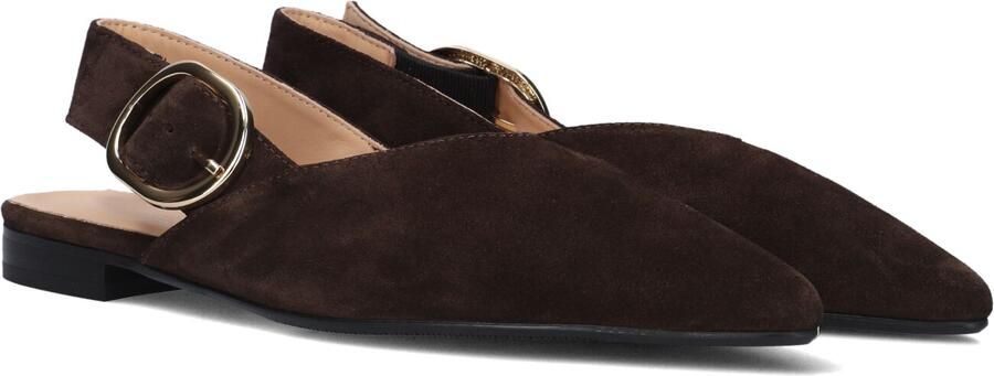 STEFANO LAURAN Slingbacks Dames 4548 Maat: 42 Materiaal: Suède Kleur: Bruin