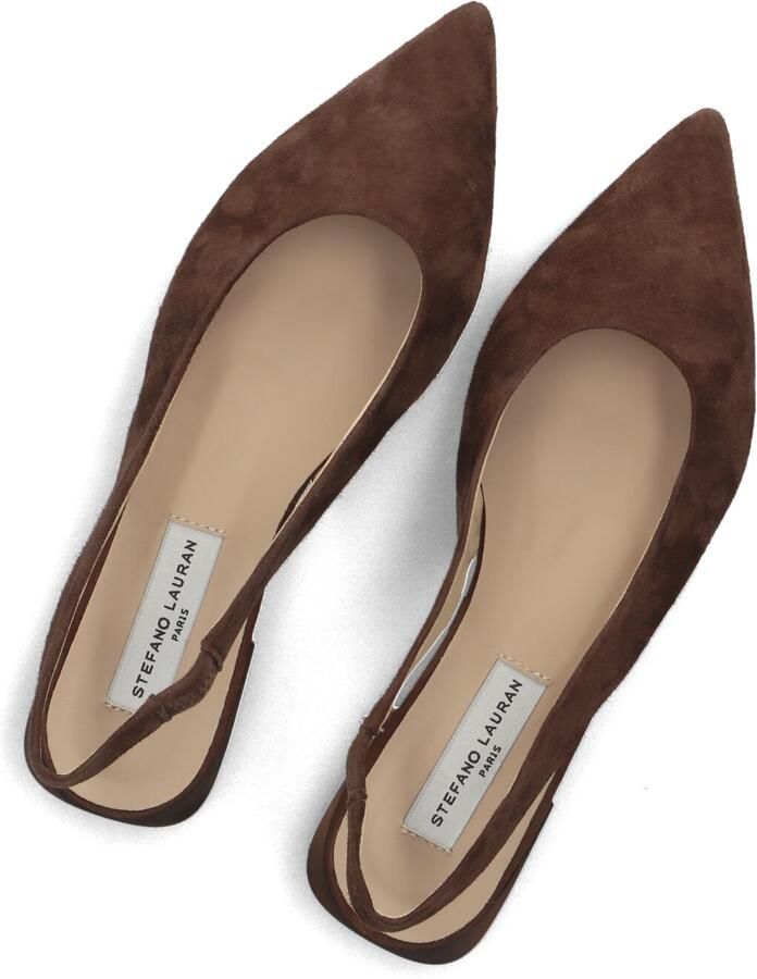 STEFANO LAURAN Slingbacks Dames 72251 Maat: 38 Materiaal: Suède Kleur: Bruin - Foto 2