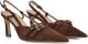STEFANO LAURAN Slingbacks Dames 77212 Suède Bruin - Bruin