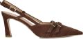 STEFANO LAURAN Slingbacks Dames 77212 Suède Bruin - Bruin