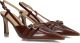 STEFANO LAURAN Slingbacks Dames 77212 Lakleer Bruin - Bruin