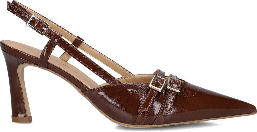 STEFANO LAURAN Slingbacks Dames 77212 Maat: 38 Materiaal: Lakleer Kleur: Bruin - Foto 4