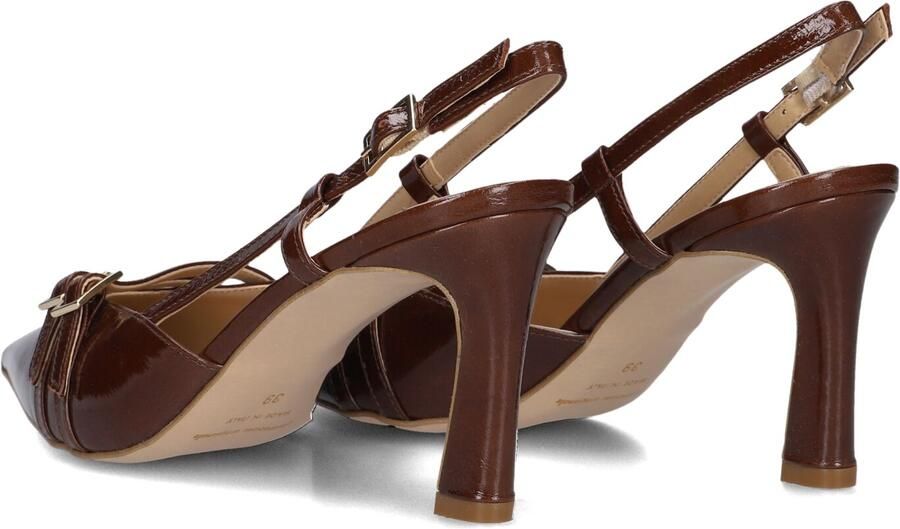 STEFANO LAURAN Slingbacks Dames 77212 Maat: 38 Materiaal: Lakleer Kleur: Bruin - Foto 3