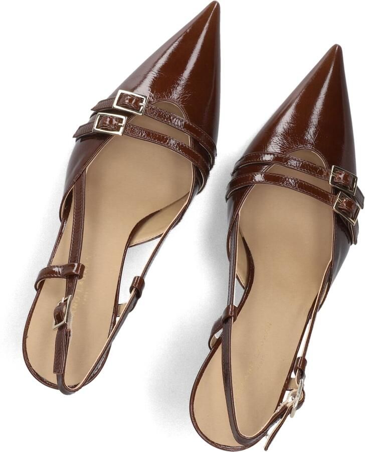 STEFANO LAURAN Slingbacks Dames 77212 Maat: 38 Materiaal: Lakleer Kleur: Bruin - Foto 2