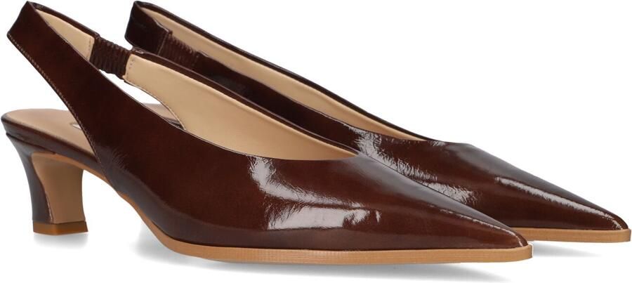 STEFANO LAURAN Slingbacks Dames 8879 Maat: 43 Materiaal: Lakleer Kleur: Bruin