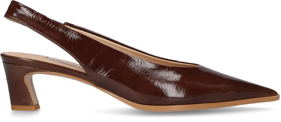 STEFANO LAURAN Slingbacks Dames 8879 Maat: 43 Materiaal: Lakleer Kleur: Bruin - Foto 4