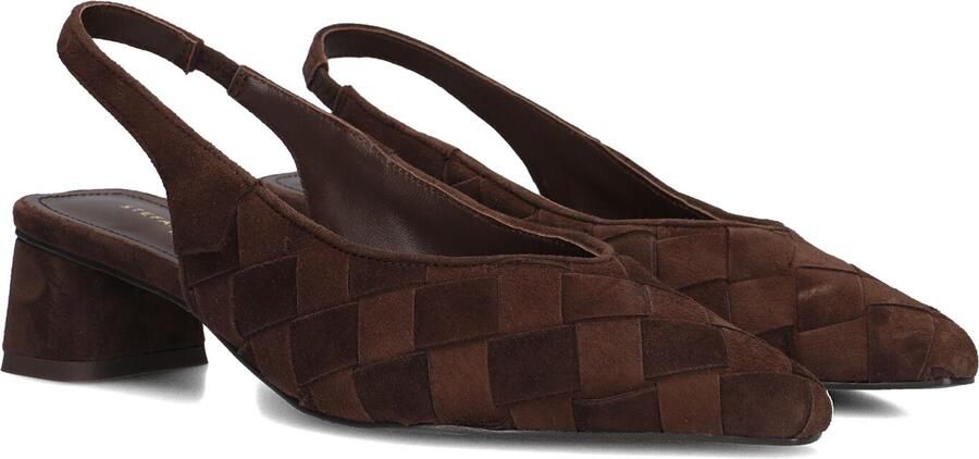 STEFANO LAURAN Slingbacks Dames D24062 Maat: 41 Materiaal: Suède Kleur: Bruin