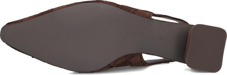 STEFANO LAURAN Slingbacks Dames D24062 Maat: 41 Materiaal: Suède Kleur: Bruin - Foto 5