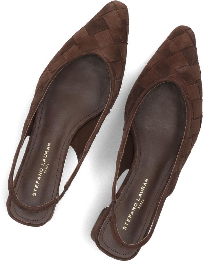 STEFANO LAURAN Slingbacks Dames D24062 Maat: 41 Materiaal: Suède Kleur: Bruin - Foto 2