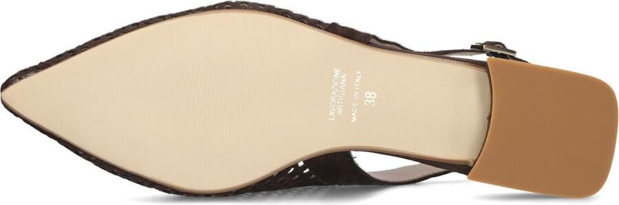 STEFANO LAURAN Slingbacks Dames Genny Maat: 36 Materiaal: Suède Kleur: Bruin - Foto 3