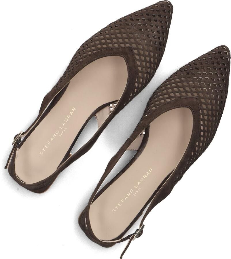 STEFANO LAURAN Slingbacks Dames Genny Maat: 36 Materiaal: Suède Kleur: Bruin - Foto 2
