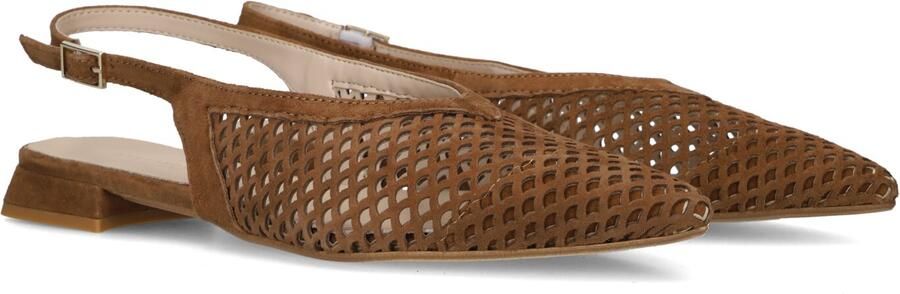 STEFANO LAURAN Slingbacks Dames Genny Maat: 37 Materiaal: Suède Kleur: Bruin