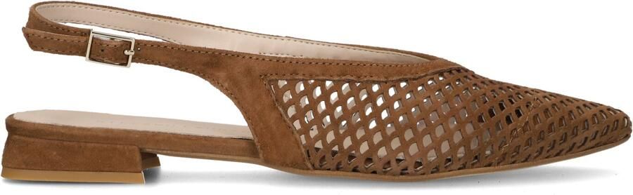 STEFANO LAURAN Slingbacks Dames Genny Maat: 37 Materiaal: Suède Kleur: Bruin - Foto 4