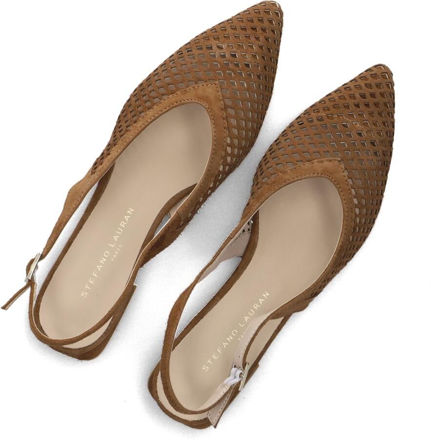 STEFANO LAURAN Slingbacks Dames Genny Maat: 37 Materiaal: Suède Kleur: Bruin - Foto 2