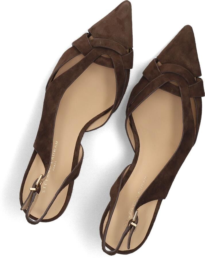 STEFANO LAURAN Slingbacks Dames St2639 Maat: 39 Materiaal: Suède Kleur: Bruin - Foto 2
