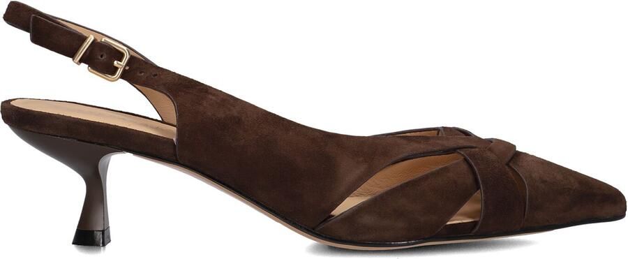 STEFANO LAURAN Slingbacks Dames St2639 Maat: 39 Materiaal: Suède Kleur: Bruin - Foto 4