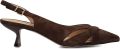 STEFANO LAURAN Slingbacks Dames St2639 Suède Bruin - Bruin