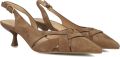 STEFANO LAURAN Slingbacks Dames St2639 Suède Taupe - Bruin