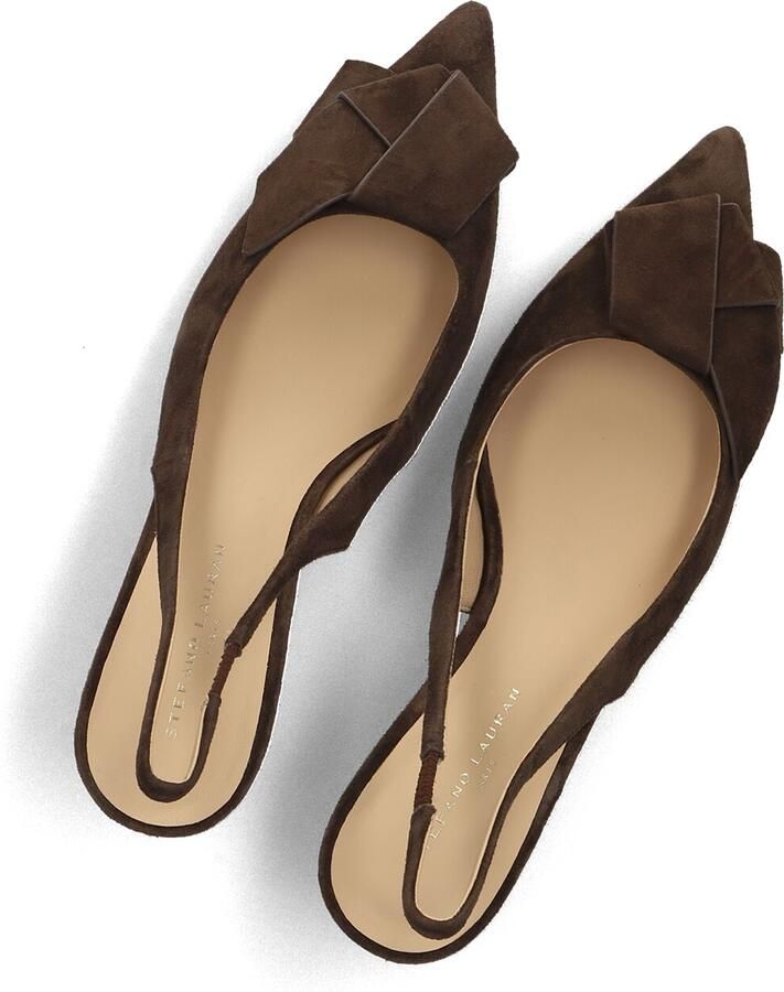 STEFANO LAURAN Slingbacks Dames St2642 Maat: 36 Materiaal: Suède Kleur: Bruin - Foto 2