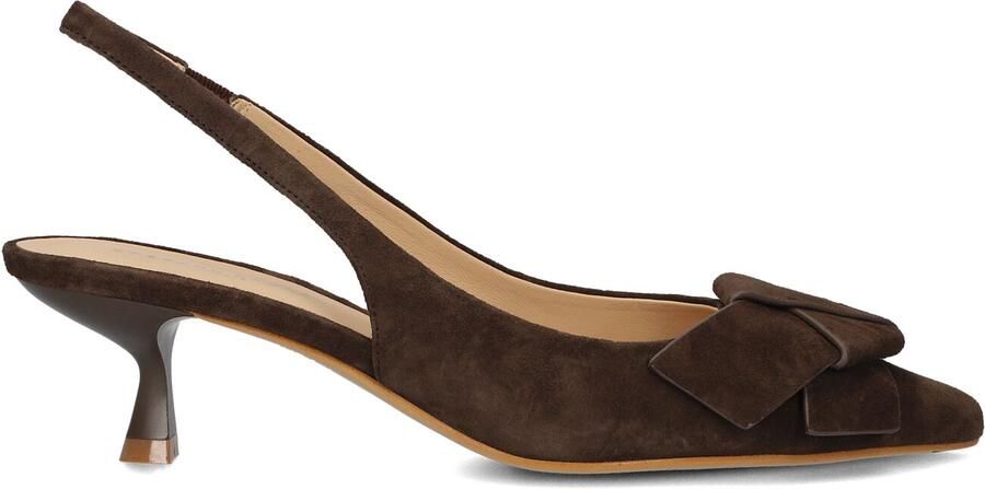 STEFANO LAURAN Slingbacks Dames St2642 Maat: 36 Materiaal: Suède Kleur: Bruin - Foto 4