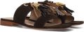 STEFANO LAURAN Slingbacks Dames St2650 Suède Bruin - Bruin
