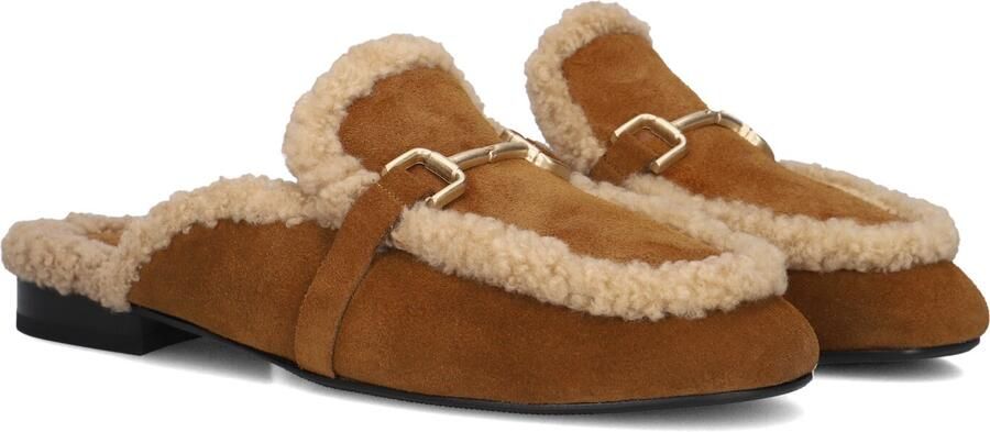STEFANO LAURAN Instappers Dames Semi-2 Maat: 41 Materiaal: Textiel Kleur: Camel