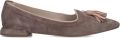 STEFANO LAURAN Loafers Dames Brenda Suède Taupe - Bruin