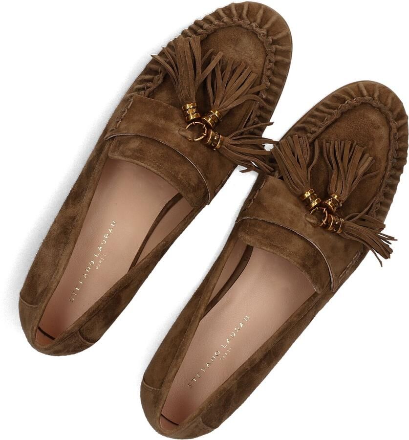 STEFANO LAURAN Loafers Dames E2013 Maat: 36 Materiaal: Suède Kleur: Bruin - Foto 2