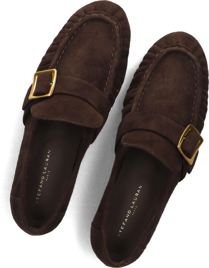 STEFANO LAURAN Loafers Dames E8172 Suède Bruin - Foto 2
