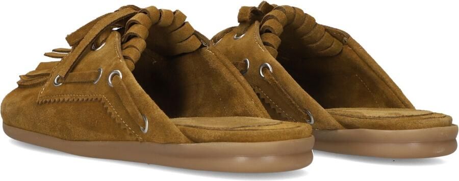 STEFANO LAURAN Loafers Dames Gm11 Maat: 37 Materiaal: Suède Kleur: Camel - Foto 3