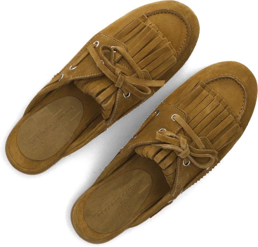 STEFANO LAURAN Loafers Dames Gm11 Maat: 37 Materiaal: Suède Kleur: Camel - Foto 2