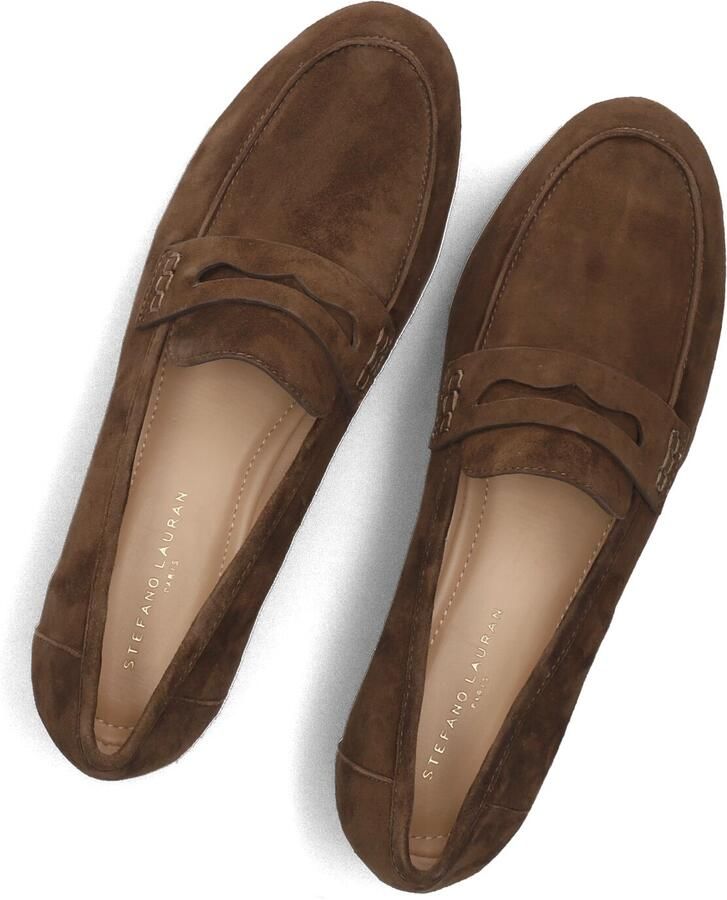 STEFANO LAURAN Loafers Dames Pe2579 Maat: 43 Materiaal: Suède Kleur: Bruin - Foto 2