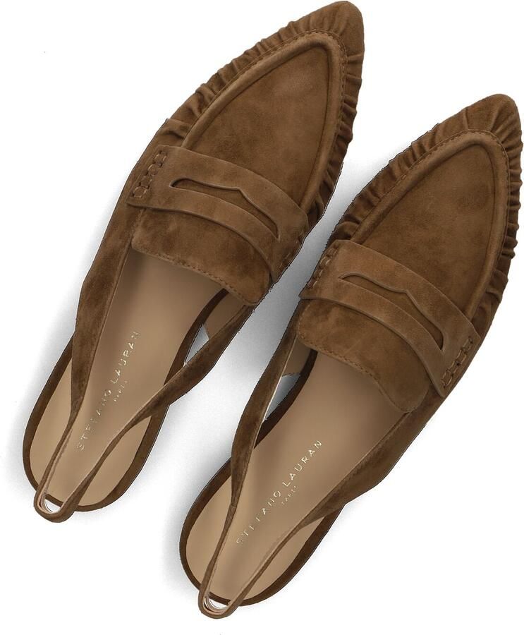 STEFANO LAURAN Loafers Dames St2657 Maat: 40 Materiaal: Suède Kleur: Bruin - Foto 2