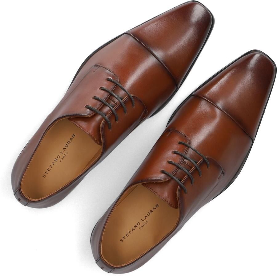 STEFANO LAURAN Nette Schoenen Heren Art-4002 Leer Cognac - Foto 2