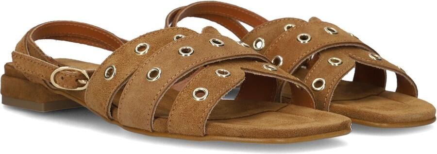 STEFANO LAURAN Sandalen met Hak Dames 25014 Maat: 43 Materiaal: Suède Kleur: Camel